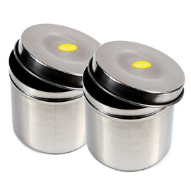 Half Moon Sanitary Dish Round Cotton Container Semi-Permanent Material, 2 Pieces / 반달 위생저 접시 원형솜통 반영구재료, 2개