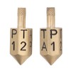 2PCS 6 Sides Rotary Dice with Shank Solid Metal Gyroscope
