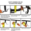 Cargo Tie-Downs Strap Winder,Roll-up Flatbed Trailer Winch Straps up to
