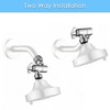 Adjustable Shower Head Extension Adapter Chrome,Senhozi Shower Head Elbow Adapter,