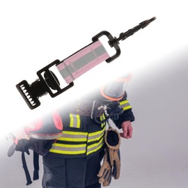 TENOL Firefighter Glove Strap Reflective for Welding Gloves Practical Quick Release Fireman Turnout Gear Work Gloves Holder Clip, Pink