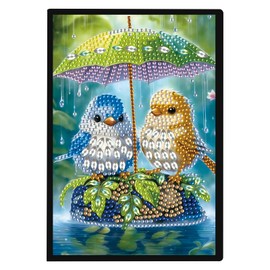 DCIDBEI Notebook Diamond Painting Notebooks Birds A5 Blank Diamond Painting Notebook DIY Diamond Painting Notebook Sketchbook Diamond Painting Diary Students Stationery e 50 Sheets