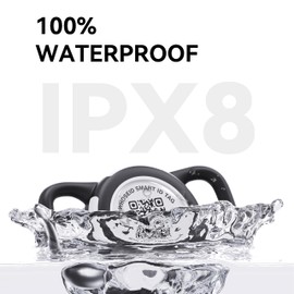 QR Code Airtag Holder, Scan QR Code Send Location Alert Email, Waterproof Full Body Protection Anti-Lost Air Tag Case, Airtag Accessories for Dog, Cats, Collar, Backpack (Black, Regular)