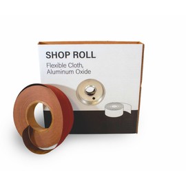 VSM 1-1/2" x 50yd (150'), 320 Grit (Extra Fine) Aluminum Oxide Sanding Shop Roll, F-Weight Cotton Cloth Backed Sandpaper Roll for Hand Finishing, Woodworking, Metal Working, Polishing