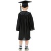 GraduationMall Nursery Academic Graduation Gown with Mortarboard Hat Black