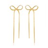 Bow Drop Dangle Earrings for Women Girls, Tassel Dangly Chain