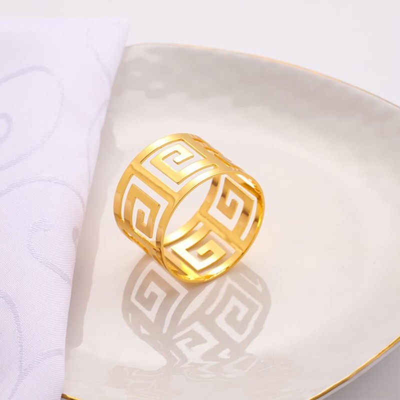 CENPEK Napkin Rings Napkin Ring Holders for Food Anniversary Birthday