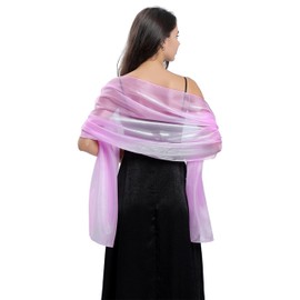 FAIRYGATE Wraps Large Versatile Scarf and Shawl Soft Women Wrap Multifunctional Shawls Stole Shrug for Wedding Evening Party Comfortable Polyester Shawl Shawls for Weddings UC1216