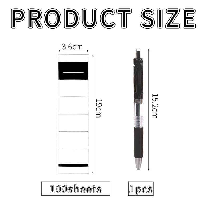 100 Folder Labels and 1 Black Marker Pen, Folder Classification