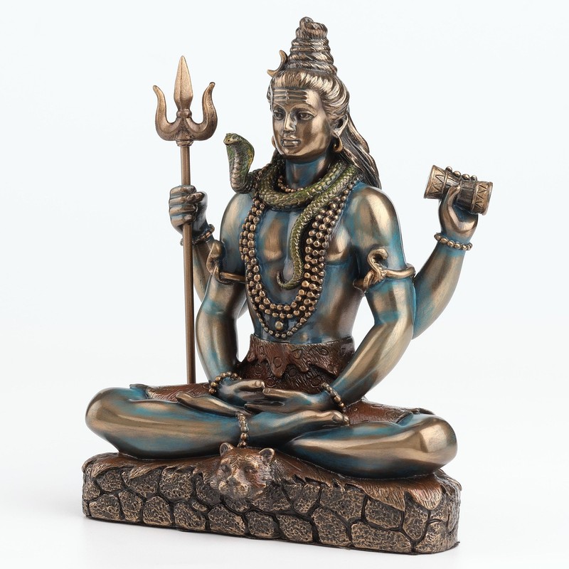 Hindu God Shiva Lord of Divine Energy Holding Trident and