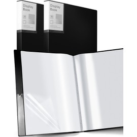 Art Portfolio 3 Packs 9"x12" Display Book Presentation Book Folder with Plastic Sleeves for Artwork