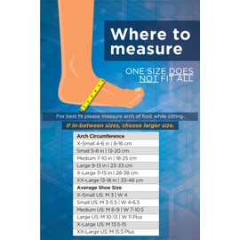 OrthoSleeve FS6 Foot Bracing (Single Sleeve) treats Plantar Fasciitis, Achilles Tendonitis and relieves heel pain in a soft, moisture-wicking fabric