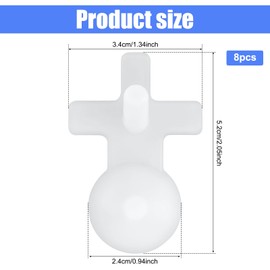 8pcs Replacement Stopper Compatible with Thermos Funtainer, Bottle Lid Seal Plug Replacement Parts Accessories for THERMOS FUNTAINER 16 Ounce Stainless Steel Vacuum Insulated Bottle