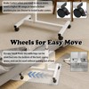 onaner Laptop Table for Couch,Height Adjustable Moving Desk with Wheels