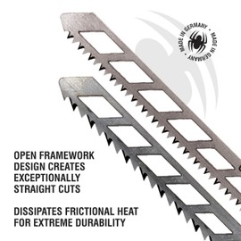 Spyder 10-Piece Multi-Material Jig Saw Blade Set, for Wood and Metal, CRV/HSS Bi-Metal Steel, T-Shank Compatible with All Major Brands (300090)