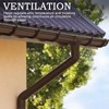 3.93" x32.8FT Soffit Vent Strip for Eaves Ventilation Weather-Resistant Composite
