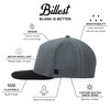 Billest Gresham Flat Bill Hat | Water-Resistant | Grey Snapback