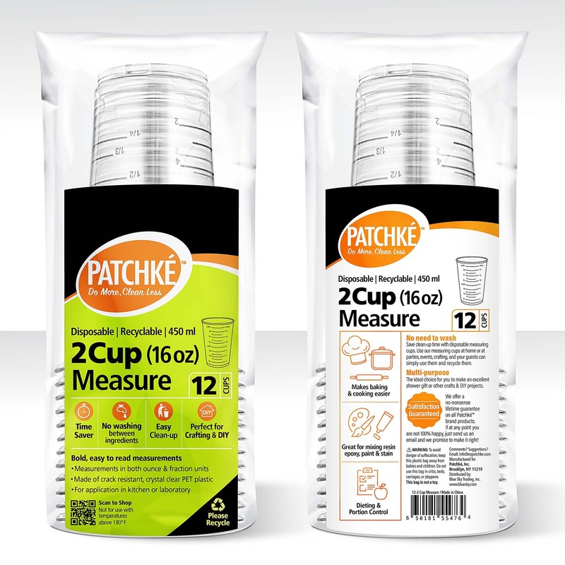 16 Oz - 2 Cup 450 ML - Disposable Measuring