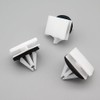 VVO Fasteners Plastic Tailgate Exterior Trim Clip, White (Pack of
