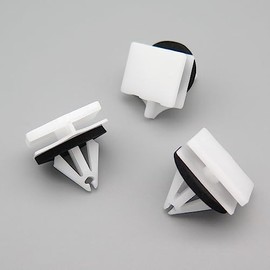 VVO Fasteners Plastic Tailgate Exterior Trim Clip, White (Pack of 10)