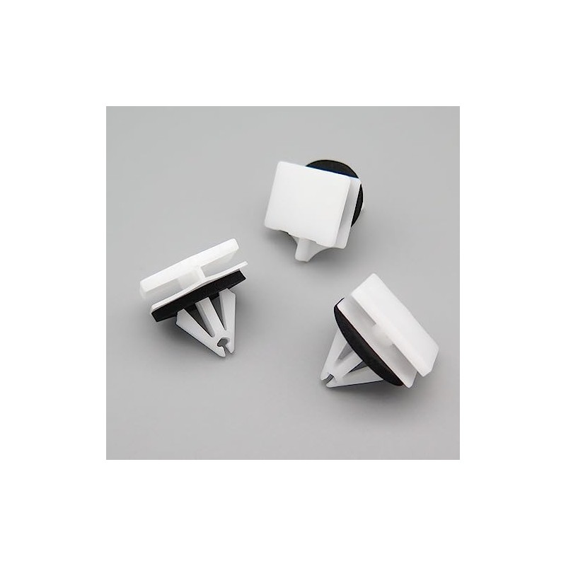 VVO Fasteners Plastic Tailgate Exterior Trim Clip, White (Pack of