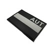 Austria AUT Suppressed Flag Airsoft PVC Velcro Patch (Black)