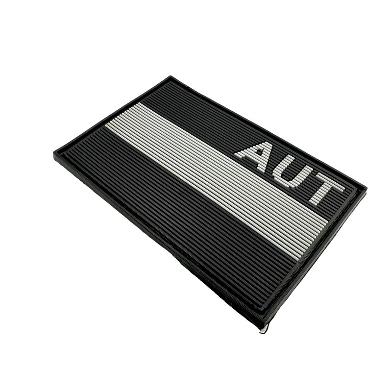 Austria AUT Suppressed Flag Airsoft PVC Velcro Patch (Black)