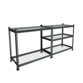 WORKPRO 5-Tier Metal Storage Shelving Unit, 36”W x 18”D x 72”H, Adjustable Storage Rack Heavy Duty Shelf, 4000 lbs Load Capacity (Total), for Garage, Kitchen, Bathroom, Warehouse, Black/Silver