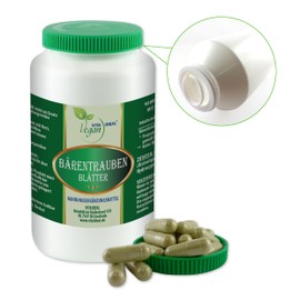 VITA IDEAL Vegan® Vitaideal Bearberry Leaves 120 Capsules – Arctostaphylos uva-ursi – Daily Serving 900 mg Bearberry Leaves Pure Powder Natural Vegetable Original