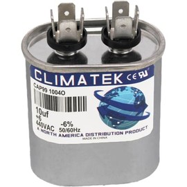 ClimaTek Oval Capacitor - fits American Standard # D137452P33 | 10 uf MFD 370/440 Volt VAC