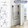 APEXCHASER Clothes Drying Rack with 4 Wings, Stainless Steel Drying
