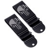 Universal Metal Belt Clips - (Black) - (w/Punisher Skull -