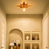 16 inch Flush Mount Ceiling Light, Gold Star Light Fixture,