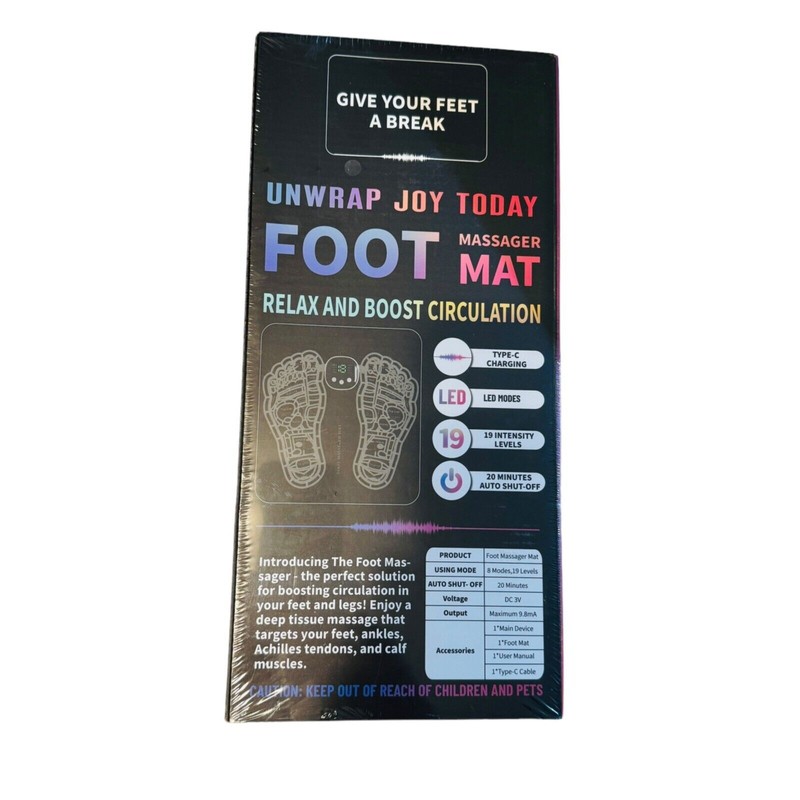 Joy Unwrap Joy Today with Foot Massager Mat Relax and
