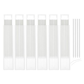 QUARKZMAN Pack of 36 Pencil Leads Carpenters Pencil Replacement Leads 2.8 mm Solid Deep Hole Marker Leads Pencil Leads Construction Pencil Replacement for Carpenter's Pencil (White)