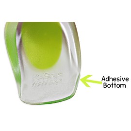 KidSole - Juego de 2 copas de gel ligeras para el talón para niños con tacones sensibles, espolones de talón, fascitis plantar o dolor de tobillo (tallas 11-2)