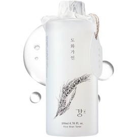 Tónico de salvado de arroz coreano para el rostro (tonifica, rejuvenece e hidrata), hidratante vegano con ácido hialurónico y extracto de salvado de arroz (6,76 fl oz)