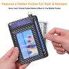 Badiya Slim Minimalist Front Pocket Wallet RFID Blocking Credit Card