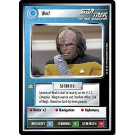 Decipher Star Trek CCG 1E Premier Limited (B Border) WORF 250R