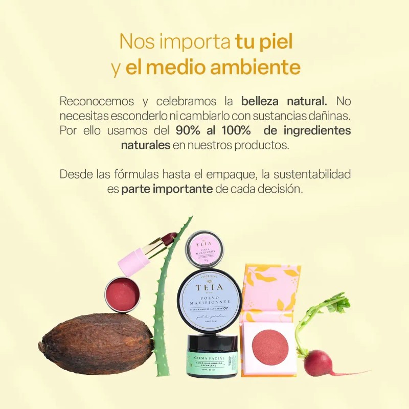 Bálsamo Labial Humectante Color Teia Cosméticos Naturales