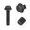 sourcing map M10-1.5x50mm Hex Serrated Flange Bolts 10.9 Grade Carbon