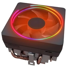 CPU Wraith Cooler Prism Aluminum Heat Sink Copper Core Base 4-Pin PWM 95mm Fan Pre-Applied Thermal Paste Compatible with AMD Socket AM5 AM4 AM3 AM2 Ryzen 1700X 1800X 2700X 3700X 4700X 5700X Fan