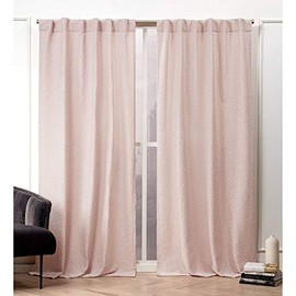 Nicole Miller Textured MatelassÃ© Curtain Panel, 50x84, Blush, 2 Panels