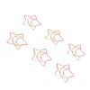 100pcs Star Moon Paper Clips Prevent Rust Skid Resistance Cute