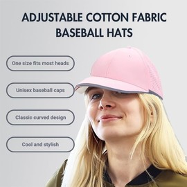 Shape28 EMF Protection Hat with USPF 50+ Shield – Embroidered Baseball Caps with Adjustable Strap – Suitable for Sports Events, Outdoors, Exercise and Fitness (Pink)