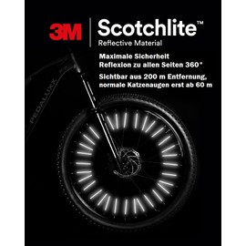 SECUREFLECT Spoke Reflectors - High Visibility Reflection for Maximum Bicycle Safety | StVZO Certified | High Quality 3M™ Reflective Material for Improved Visibility