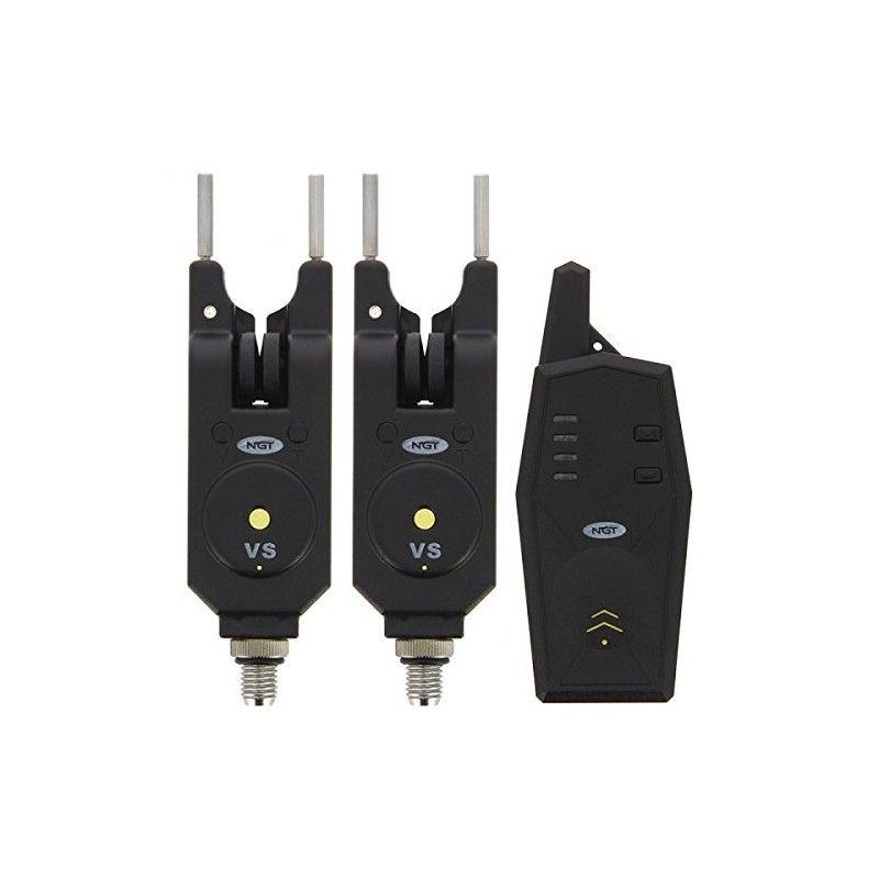 NGT Carp Fishing 2pc Wireless Alarm and Transmitter Set with