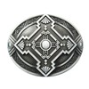 Schnalle123 Belt Buckle Celtic Celtic Shield Viking Cross 3D Look