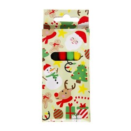 DUCKIEZ 9cm Colouring Pencils, 6 Colours. Childrens party bag filler, kids present. (Christmas, 24 Packs)