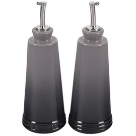 Le Creuset Signature Stoneware Oil & Vinegar set, 10 oz. each, Oyster